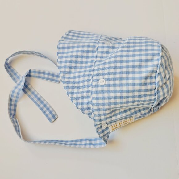 Beaufort Bonnet Barringer Bonnet Light Blue Gingham Baby Small - Picture 1 of 5